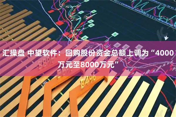 汇操盘 中望软件：回购股份资金总额上调为“4000万元至8000万元”
