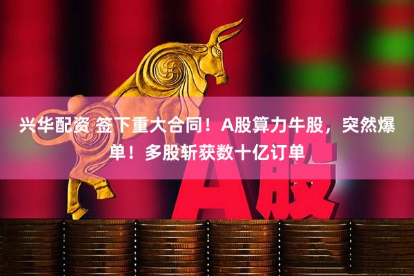 兴华配资 签下重大合同!A股算力牛股,突然爆单!多股斩获数十亿订单